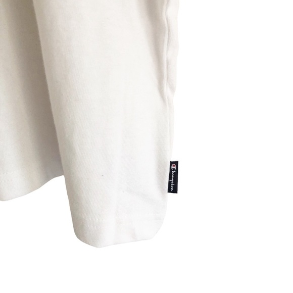 Champion Mens Rugby Polo Shirt Script Logo White Gray XL NWT - Picture 4 of 10